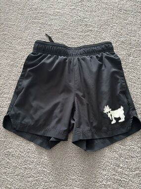 GOAT USA Black Athletic Shorts with Graphic
